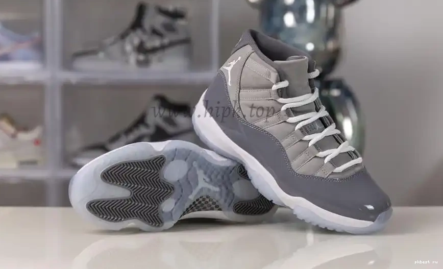 cool Air 11 PK ready retail to GOD materials grey ship Jordan 0522